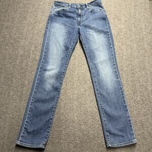 Levis 511 Jeans Men's 29x31 (tag 33x34) Blue Slim Fit Straight Leg Faded Denim